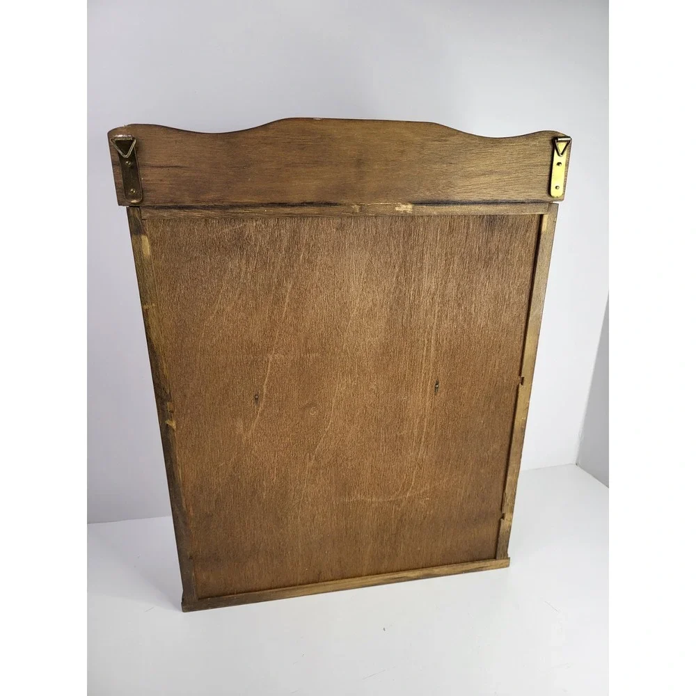 Vintage Wooden Wall Spice Rack Apothecary Cabinet Lattice Doors Drawers Taiwan